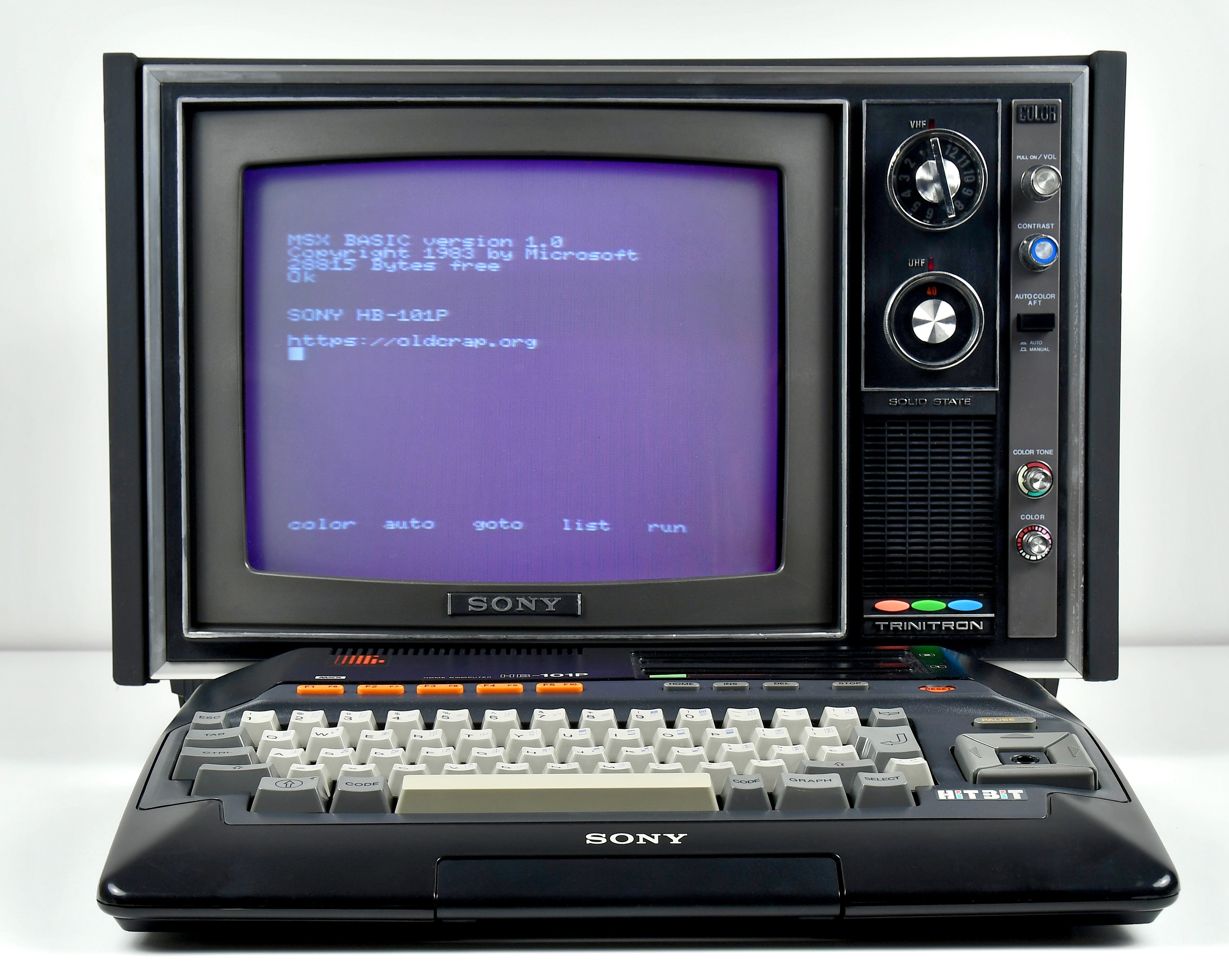 Sony HB-101P HitBit MSX - Old Crap Vintage Computing