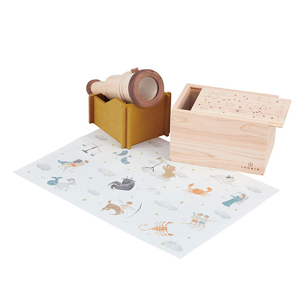 天体望遠鏡セット（星座が学べる）｜アイコニーストア東京｜国産ひのき