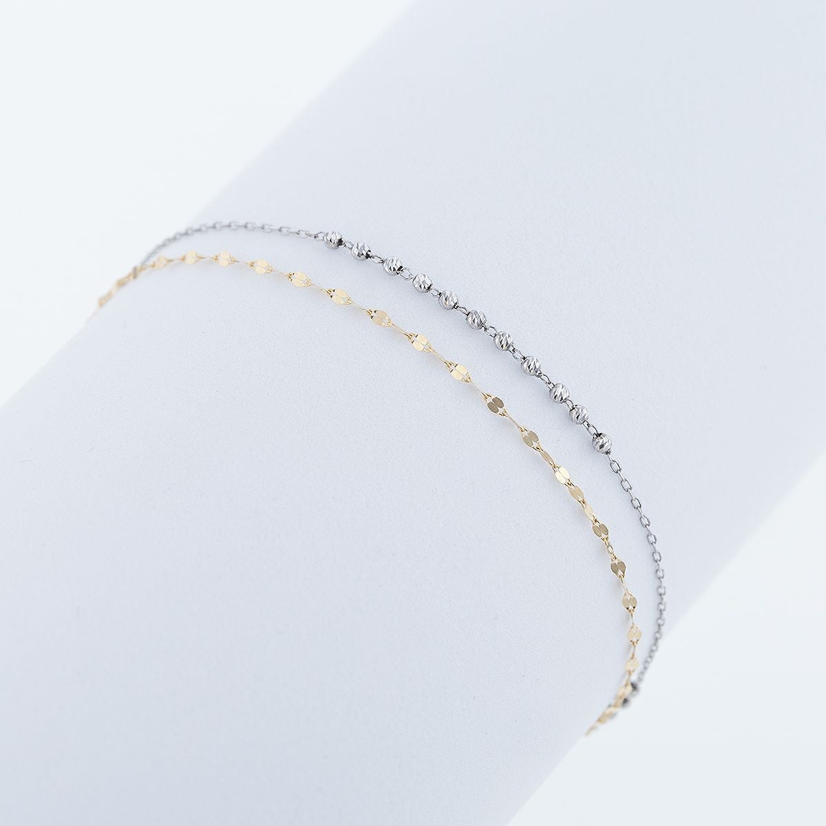 プラチナ850 2連 チェーン ブレスレット | IKEDAジュエリーオンライン