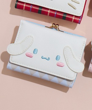 サンリオ】シナモロール ダイカットフェイス口金財布 | IKG crossing