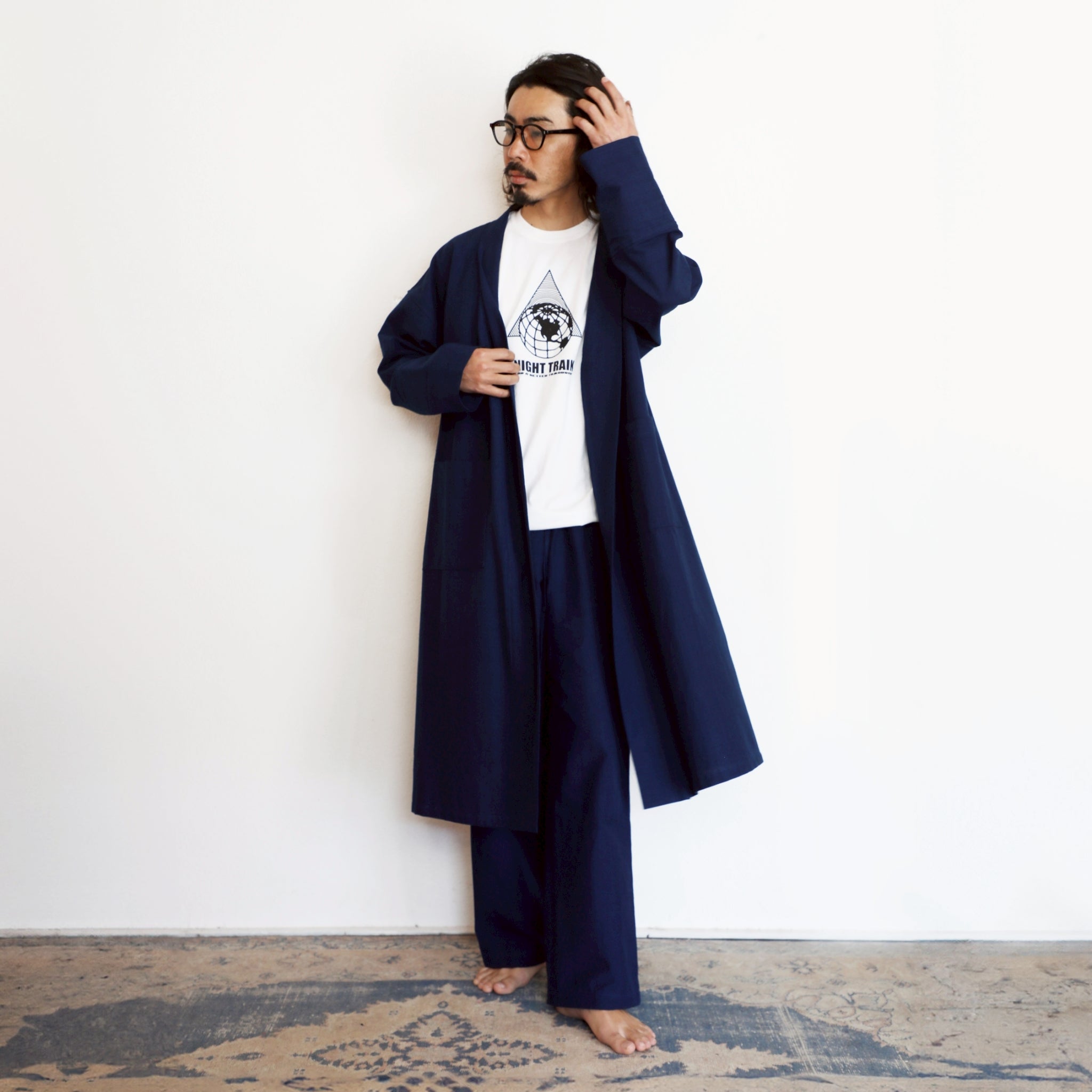 Most Popular: Deep JAPAN BLUE Kurume Kasuri Haori | Natural Indigo