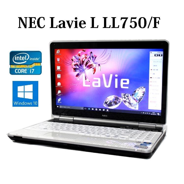 15.6 AC付 ジャンク NEC LaVie L LL750/ES6W PC-LL750ES6W/Core i7