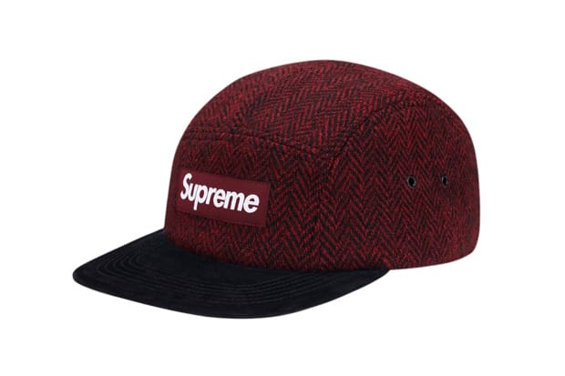 Supreme Harris Tweed Herringbone Camp Cap | Hypebeast