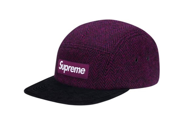 Supreme Harris Tweed Herringbone Camp Cap | Hypebeast