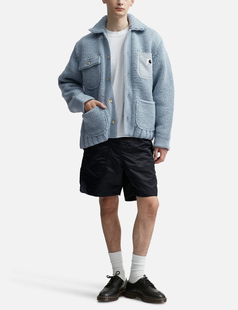 Sacai - Sacai X CARHARTT WIP KNIT JACKET MICHIGAN | HBX
