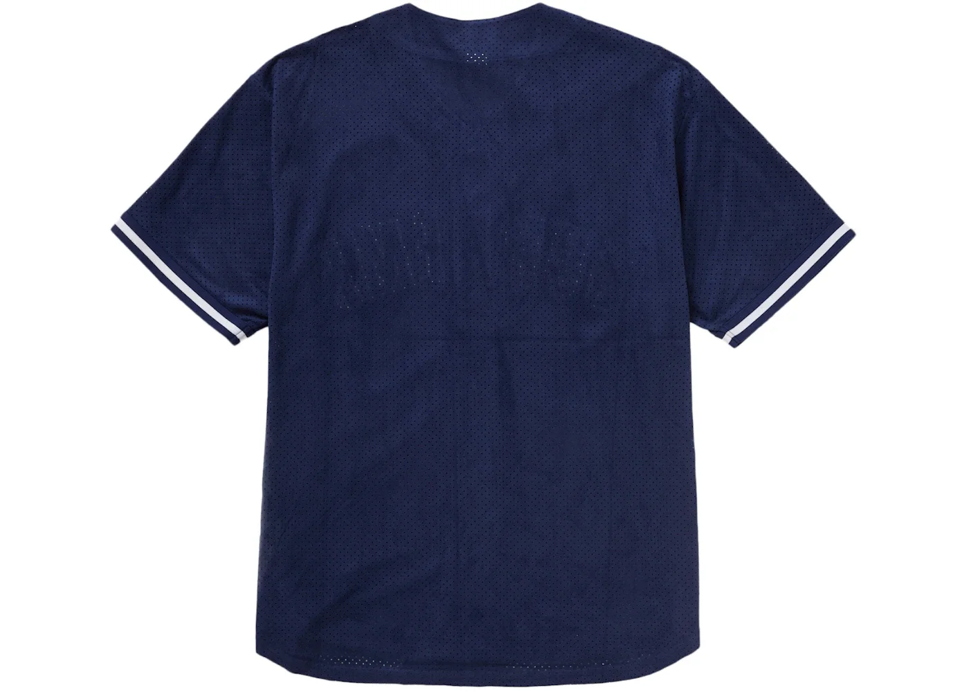 Supreme Supreme Ultrasuede Mesh Baseball Jersey Navy | REVERSIBLE