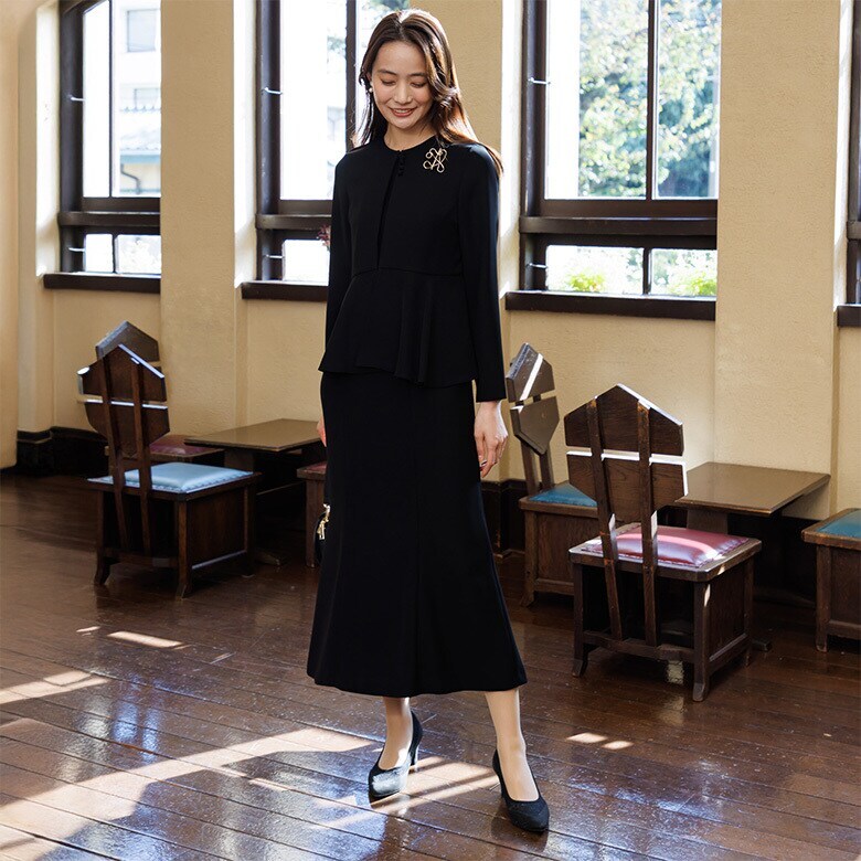 kaene】【喪服】ブラックフォーマル/礼服/ワンピース/七五三/お宮参り