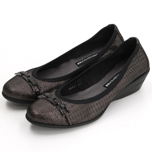 たたみリボンコンフォートウェッジパンプス | コンポジション9