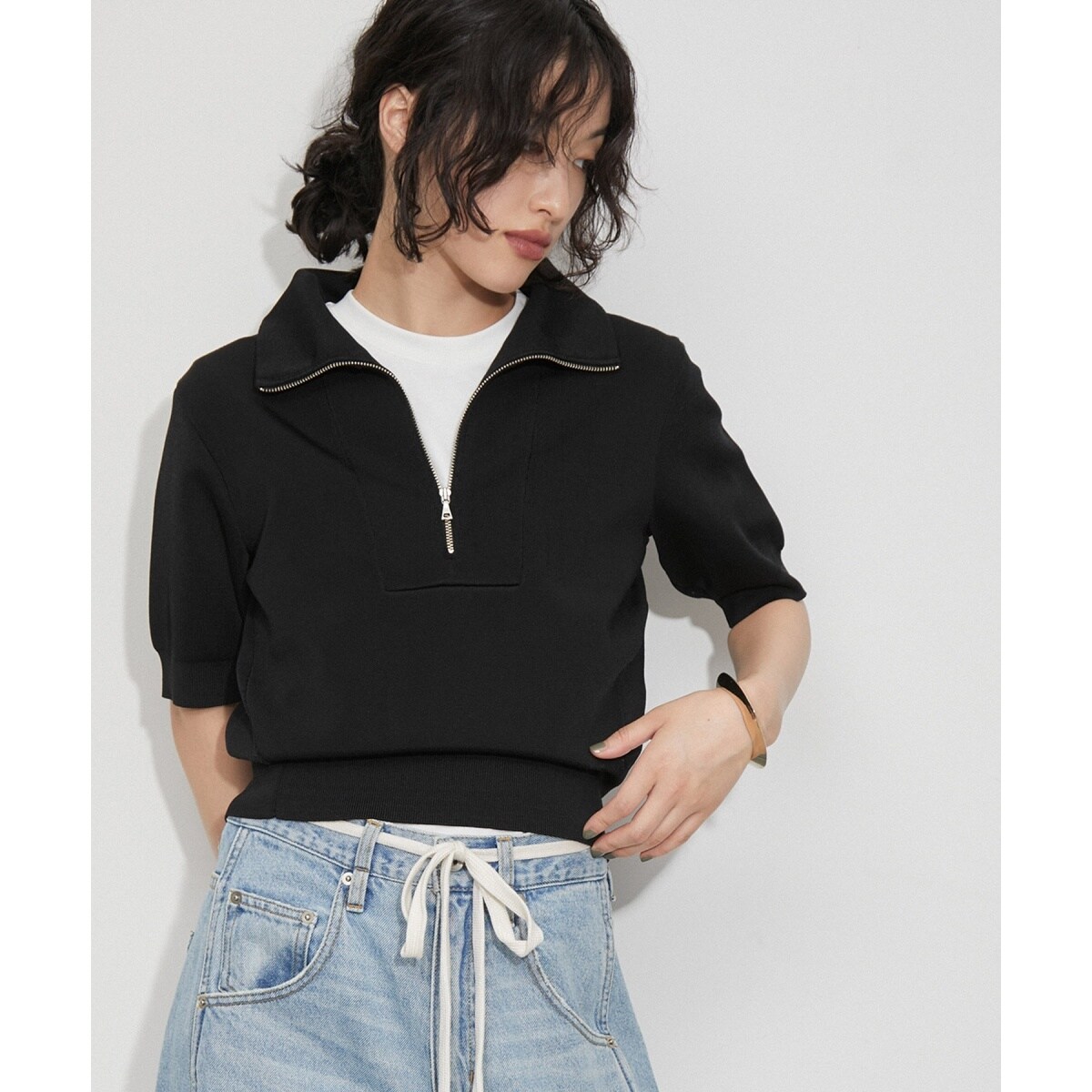 ハーフZIPニット | アダムエロペ(ADAM ET ROPE') | マルイウェブチャネル