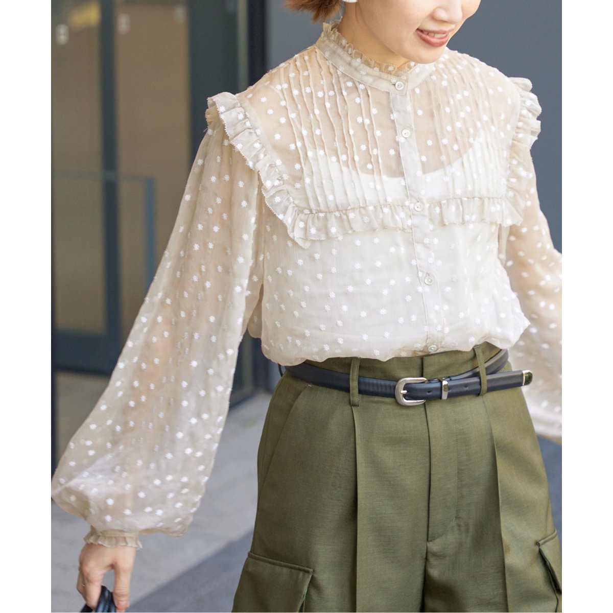 楊柳フリルピンタックブラウス | イエナ(IENA) | マルイウェブチャネル