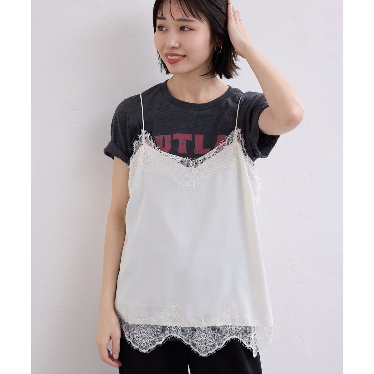 サテンレースキャミソール | スローブ イエナ(SLOBE IENA) | マルイ