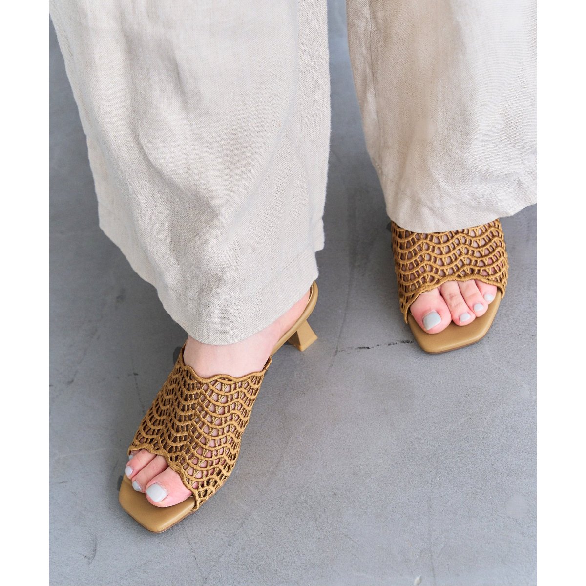 5cmクロシェミュールサンダル | ルタロン(LE TALON) | マルイウェブ