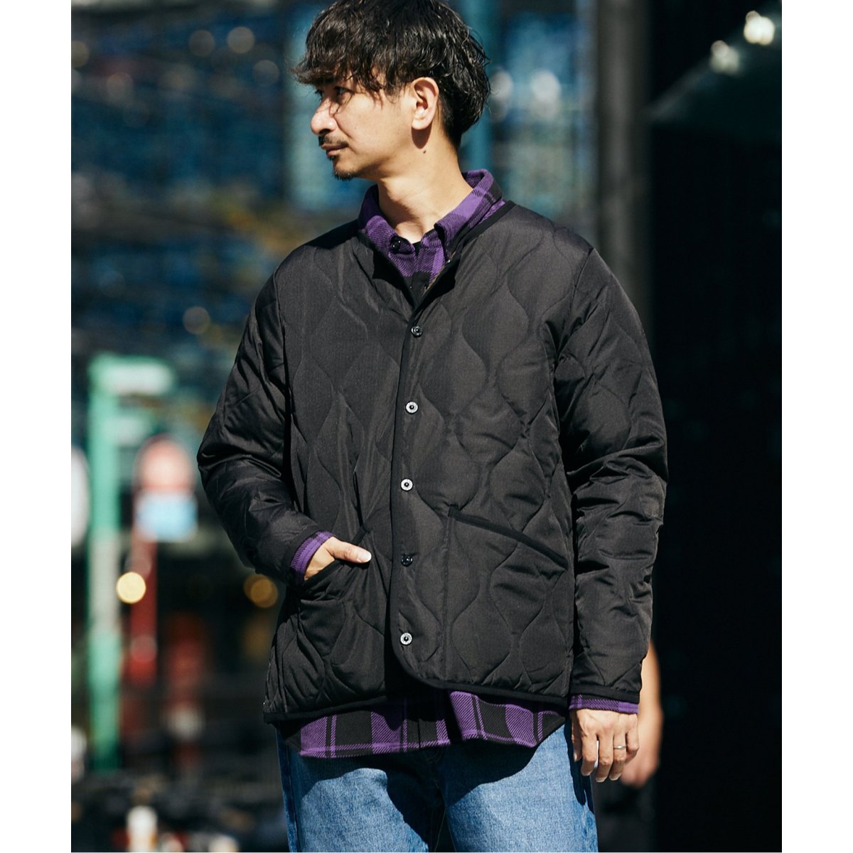 TAION / タイオン】 ミリタリー クルーネック ダウンジャケット