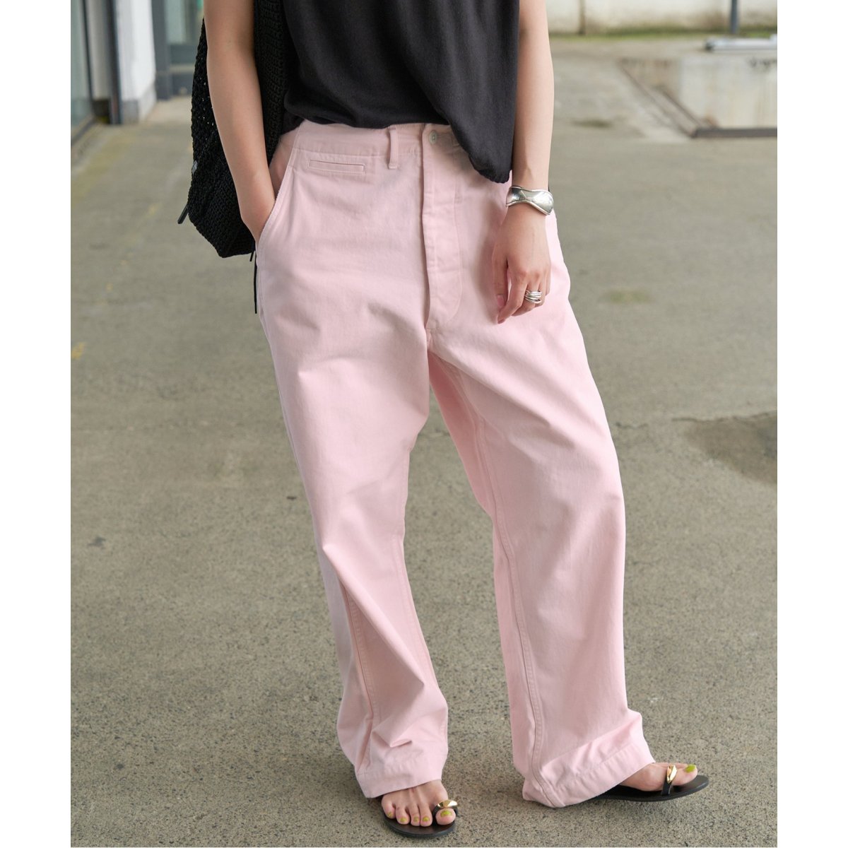 ≪追加3WEB限定≫Higuchi×S チノワイドパンツ | スピック＆スパン