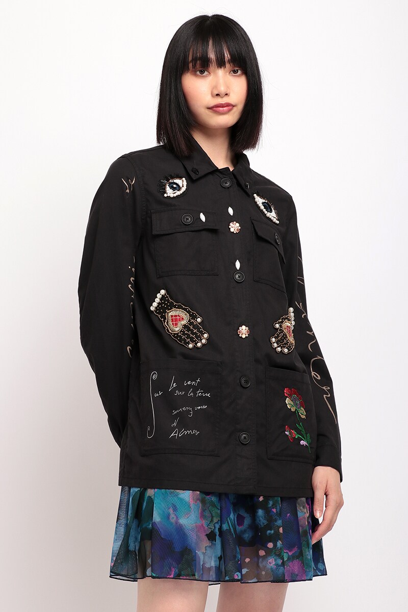 刺繍&メッセージ入りレディースモッズジャケット | デシグアル