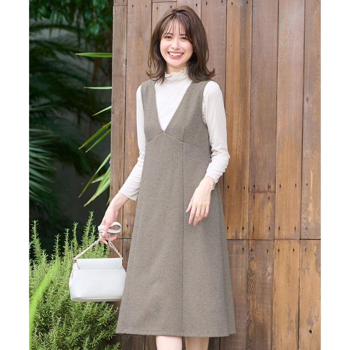 洗える】カットツイード ジャンパースカート | エニィスィス(ANY SIS