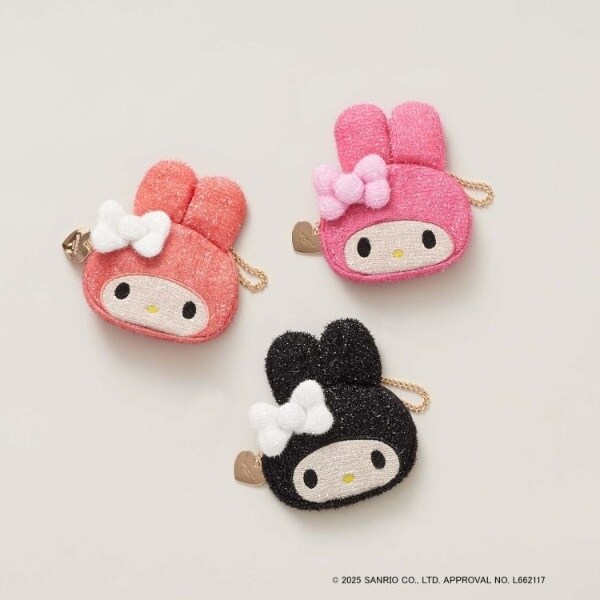 マイメロディ】フェイス型キラキラポーチチャーム | オペークドット