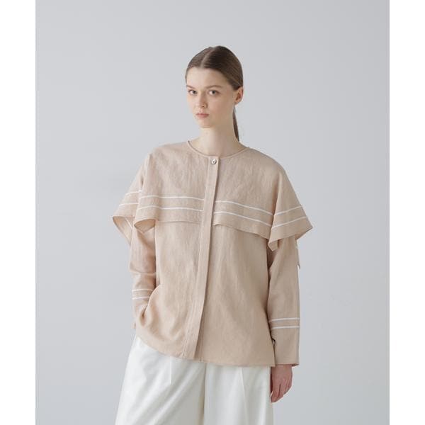 ◇バイカラージョーゼットブラウス | アドーア(ADORE) | マルイウェブ