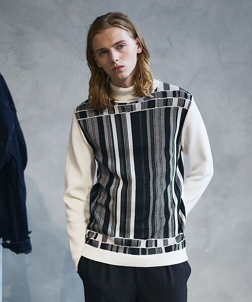 セール】 デジタルジャガード タートルネックニット （ニット