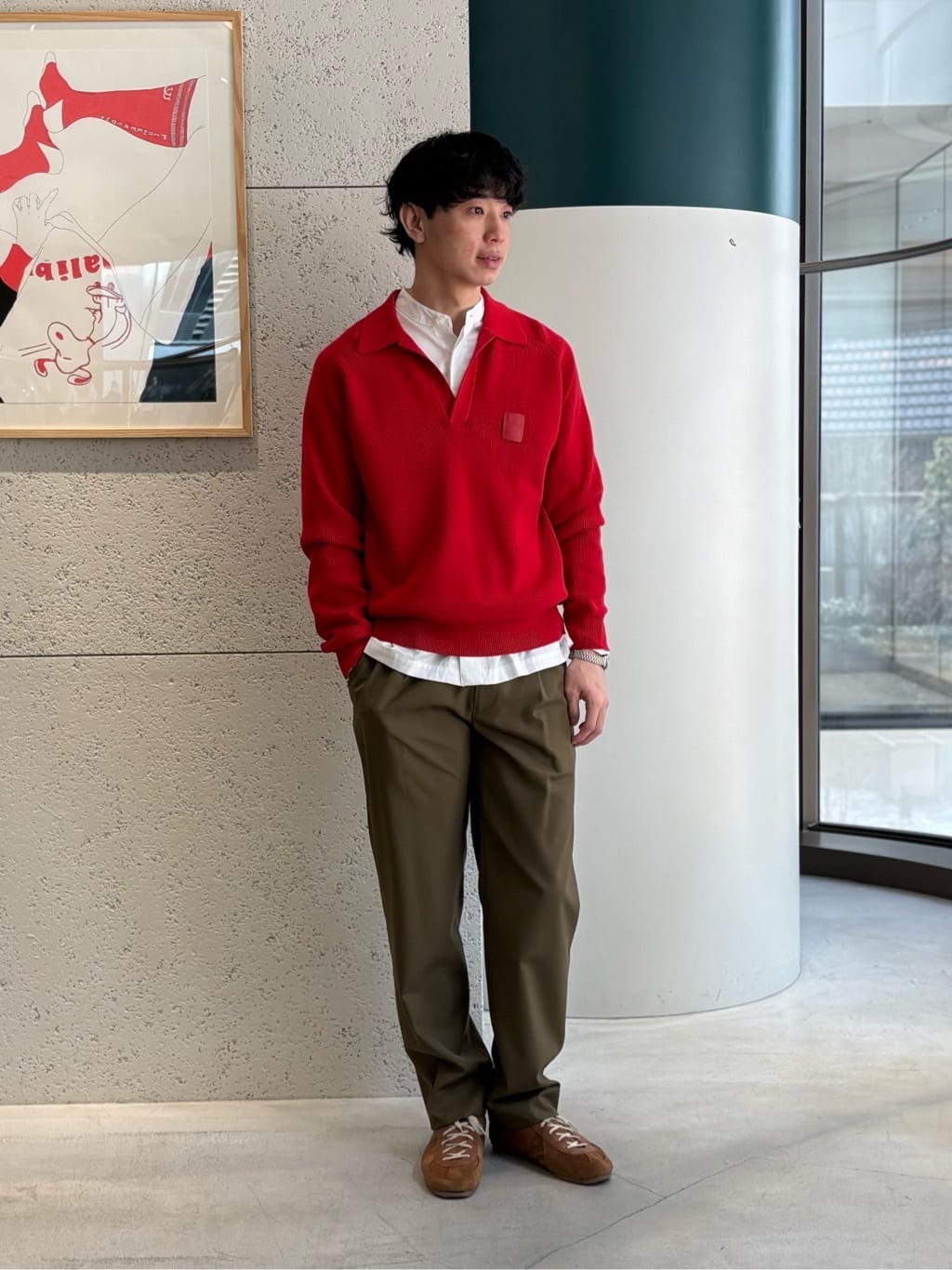 セール】 ピオニープリント ギャザーネックブラウス （シャツ