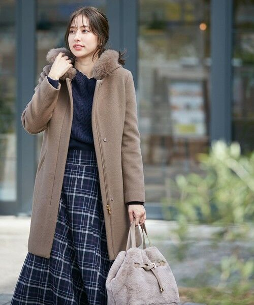 セール】 【2WAY】スーペリアファインウールモッサ ロングコート