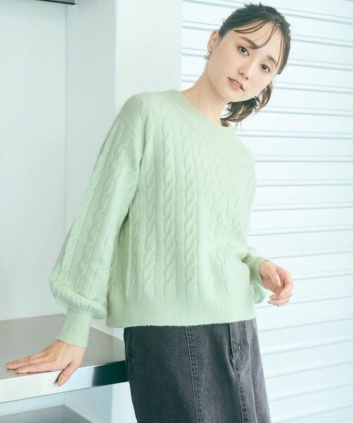 セール】 【洗える】ケーブルAir ニット （ニット・セーター）｜ANY