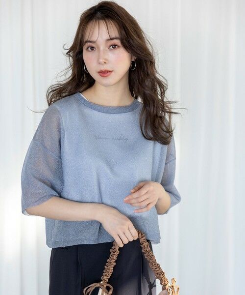 セール】 【洗える】シアー ニットT （ニット・セーター）｜ANY SIS