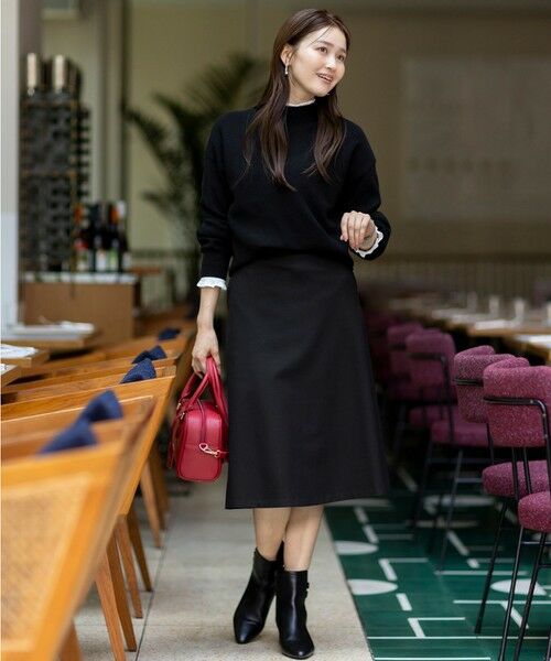 セール】 CICA加工 ビューティ畔ボトルネック ニット （ニット