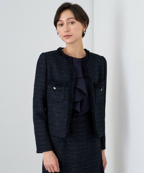 セール】 【Eternal Line 2024】ミックスツイードノーカラー