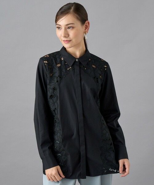 セール】 ブロード刺繍シャツ （シャツ・ブラウス）｜ANAYI / アナイ