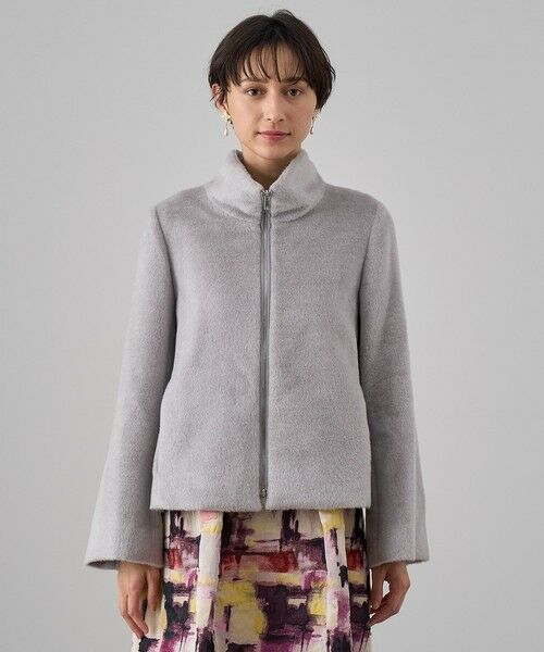 セール】 アルパカシャギースタンドコート （その他アウター）｜ANAYI