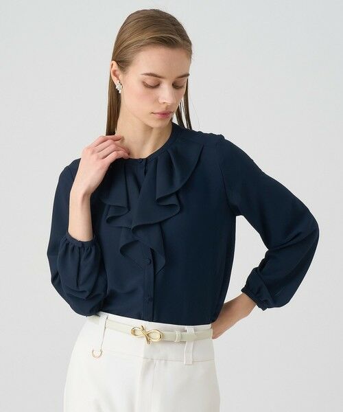 Eternal Line 2025】ジョーゼットカラミラッフル ブラウス （シャツ