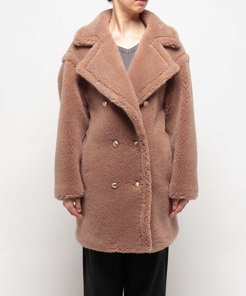 セール】 ウールMIXボアピーコート （ダッフルコート）｜allureville