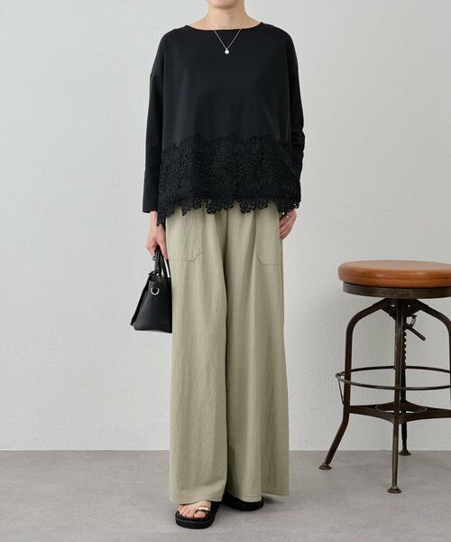 裾レースカットソー （カットソー）｜BEARDSLEY / ビアズリー