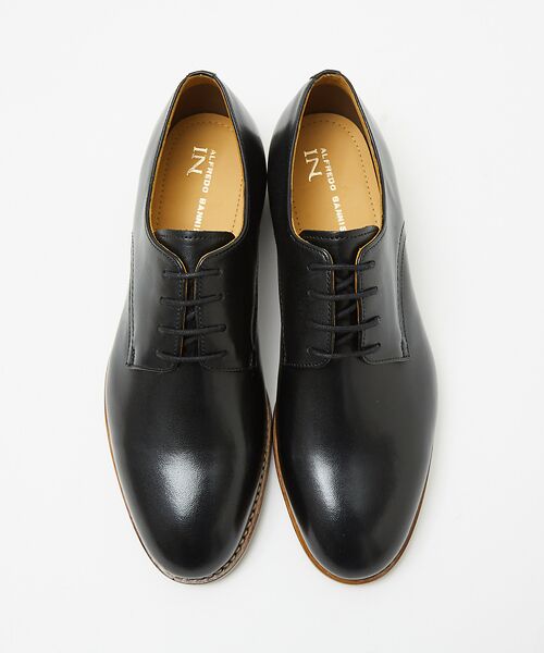 セール】 【グッドイヤーウェルト製法】外羽根プレーントゥシューズ