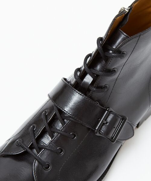 セール】 【販売店舗限定】ベルトデザイン レースアップブーツ