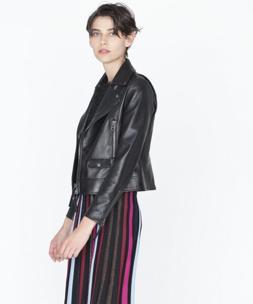 セール】 ラムライダースジャケット （レザーブルゾン・ジャケット