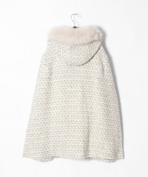 セール】 ファー付ツィードポンチョ （ポンチョ）｜GRACE CONTINENTAL