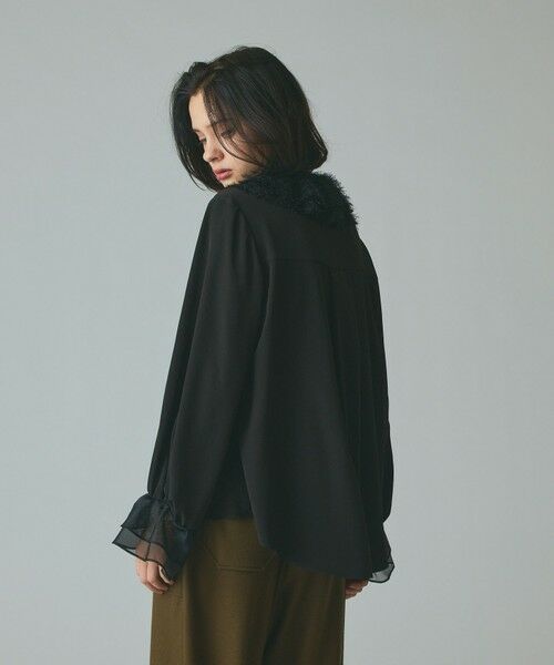 セール】 フェザーチュールカラーブラウス （シャツ・ブラウス