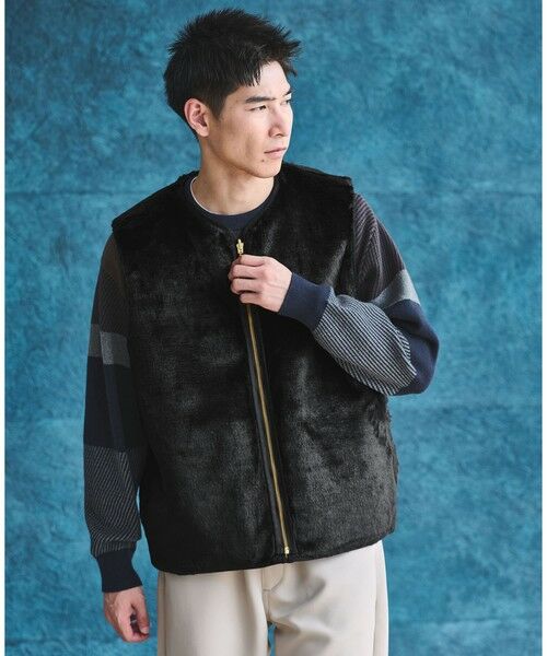 セール】 【別注】＜Barbour＞リバーシブル フェイクファー