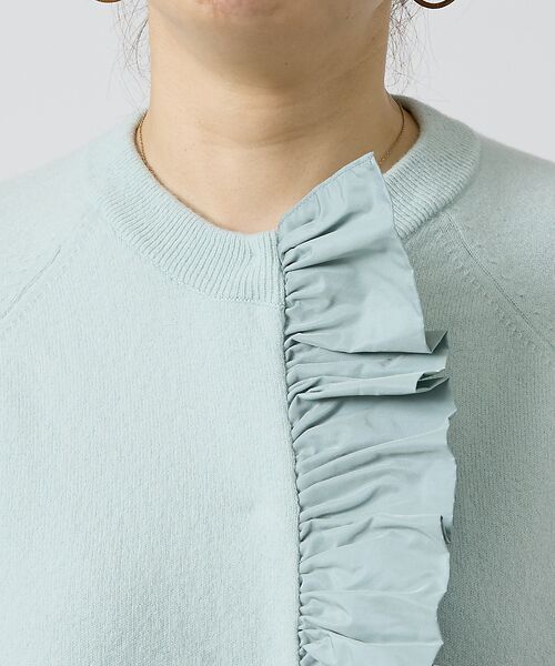 タフタフリルニットカーディガン （カーディガン・ボレロ