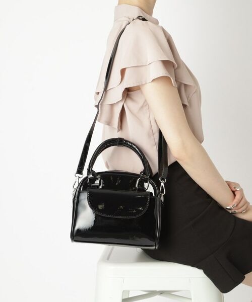 セール】 エナメル調2WAYミニボストン （ボストンバッグ）｜ESPERANZA