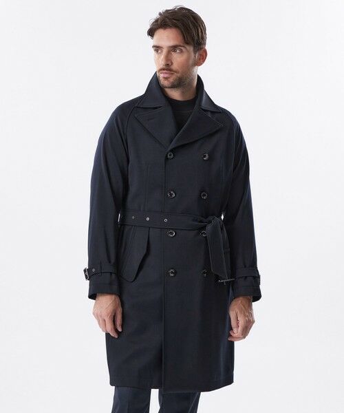 セール】 ダブルブレストウールミックスコート （その他アウター