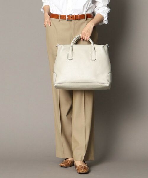 デュオ】レザーハンドバッグ L 2WAY 本革 A4サイズ ビジネスバッグ