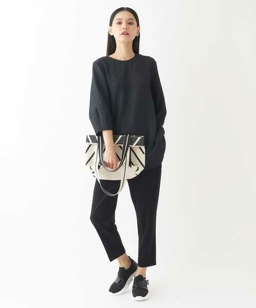 セール】 ふくれジャカードプリーツジョイントチュニック /洗える