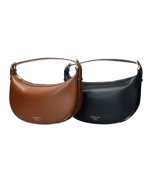 セール】 【CHRISTIAN VILLA】レザーホーボーバッグ （ショルダー