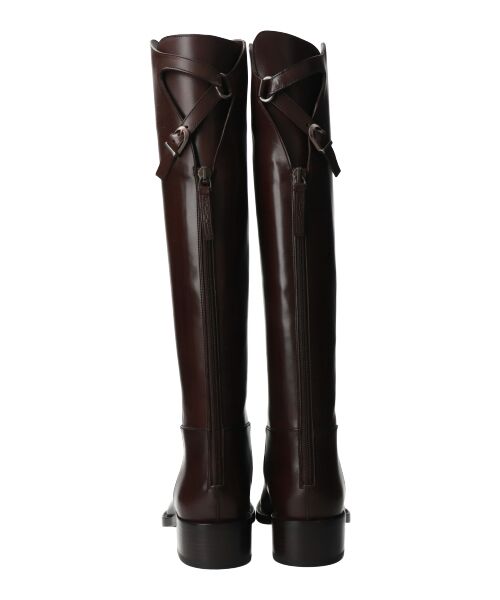 SARTORE】クロスストラップバックジップロングブーツ （ブーツ（ロング