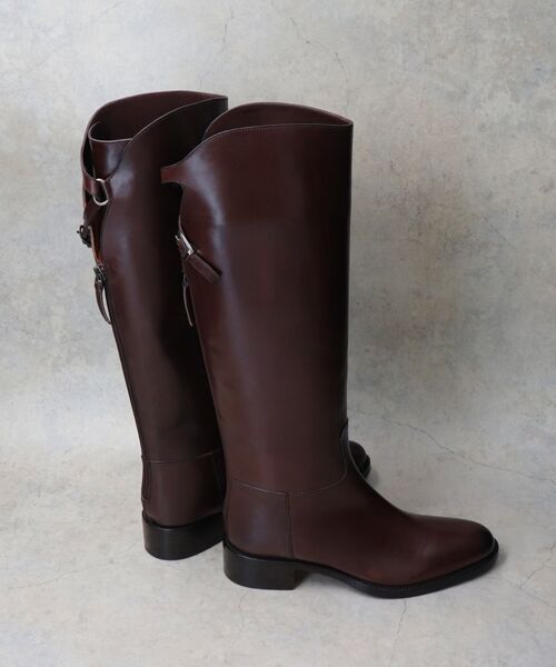 SARTORE】クロスストラップバックジップロングブーツ （ブーツ（ロング
