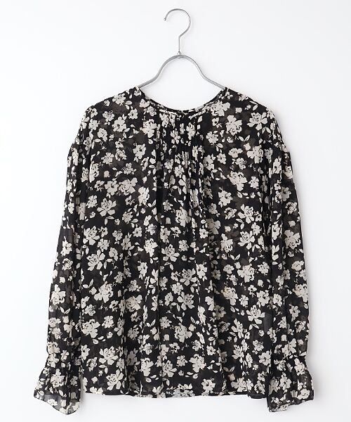 セール】 【OUTLET】くちなし小紋pt.ブラウス （シャツ・ブラウス