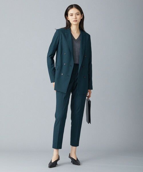 セール】 【新色追加・洗える】 ウールマットウース テーパードパンツ